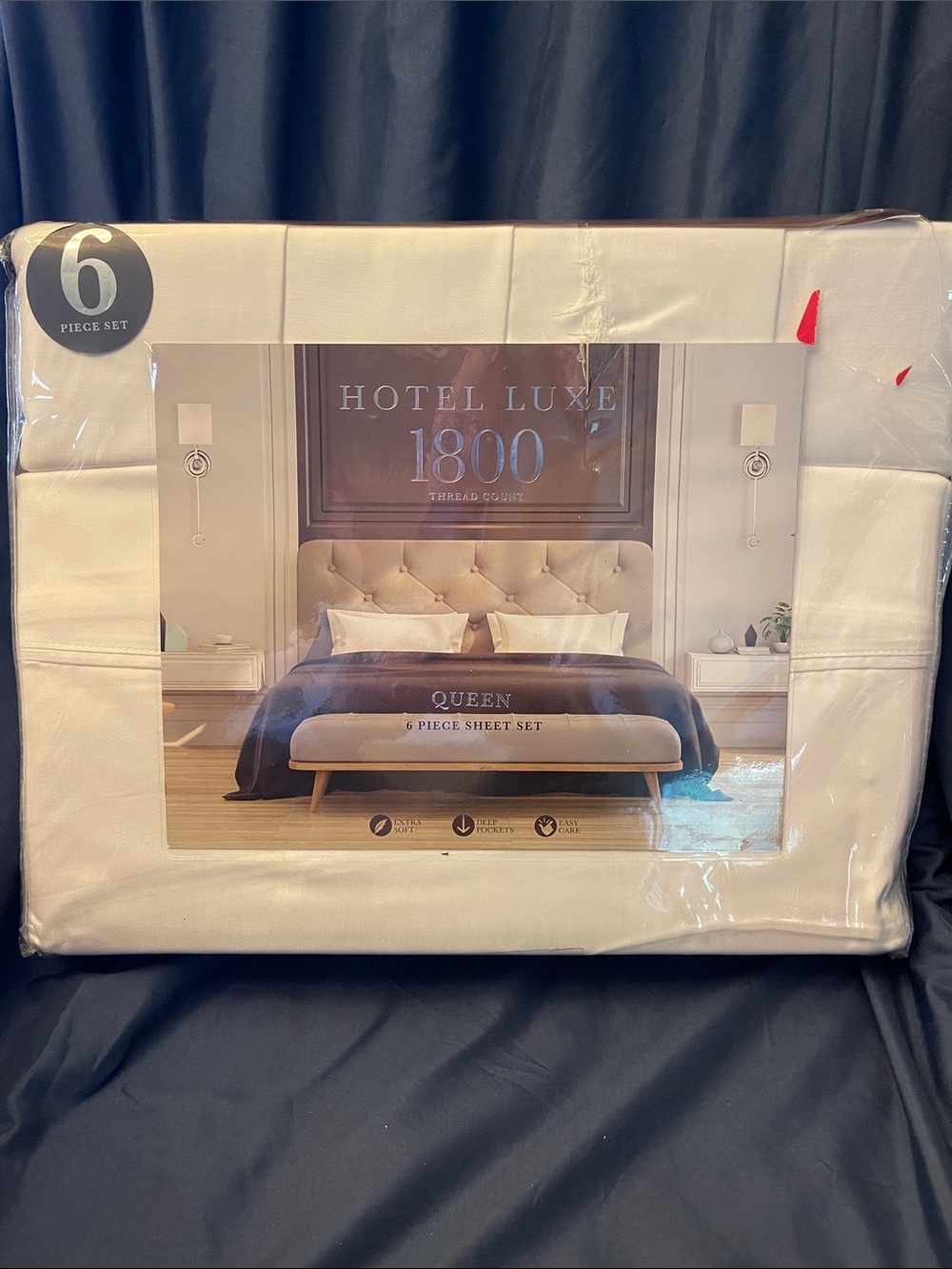 Hotel Luxe - 1800 TC 6-Piece Queen Sheet Set - White